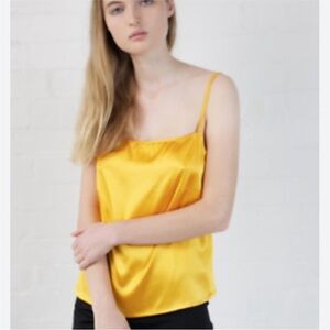 Baserange 100% silk top in soleil NWT